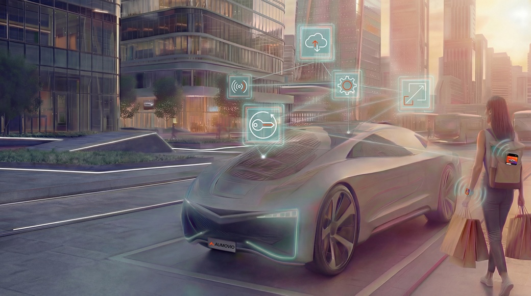 Seamless vehicle access: CoSmA connects smartphone, vehicle and cloud to create a secure, integrated user experience.